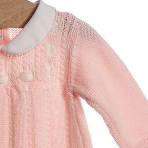 Tutina con carrè in pura lana fantasia treccine