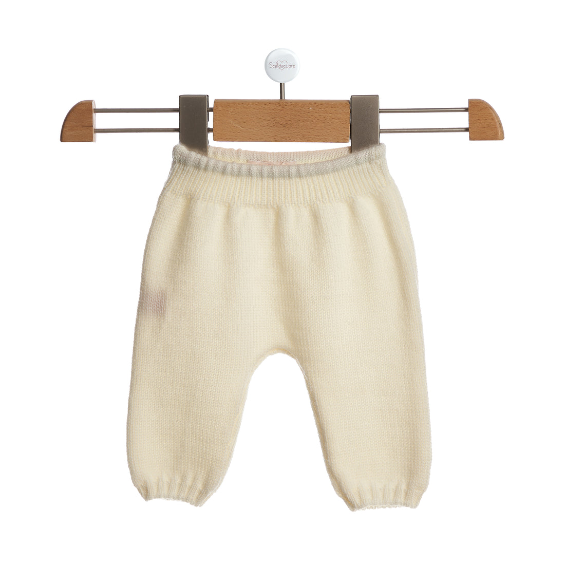 Completo con carrè in pura lana punto smock