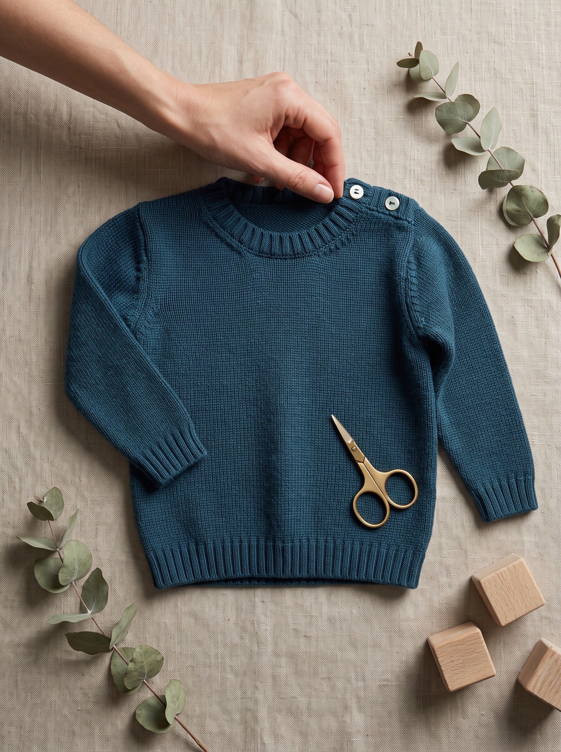 Girocollo bambino in pura lana merino | Made in Italy