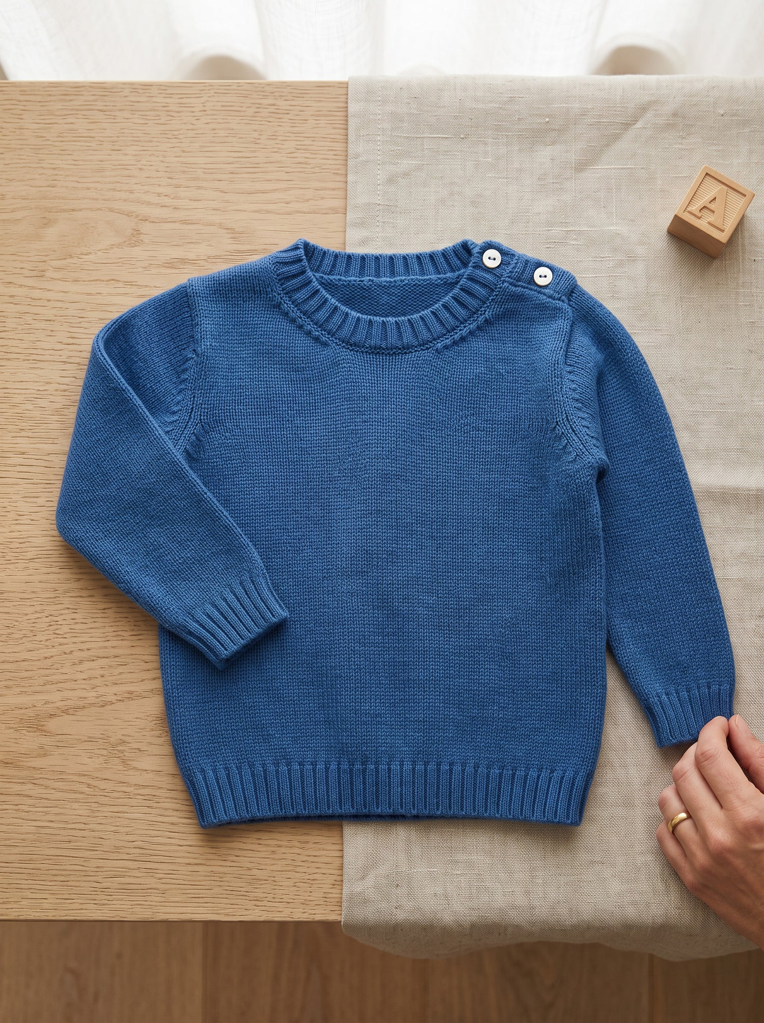 Girocollo bambino in pura lana merino | Made in Italy