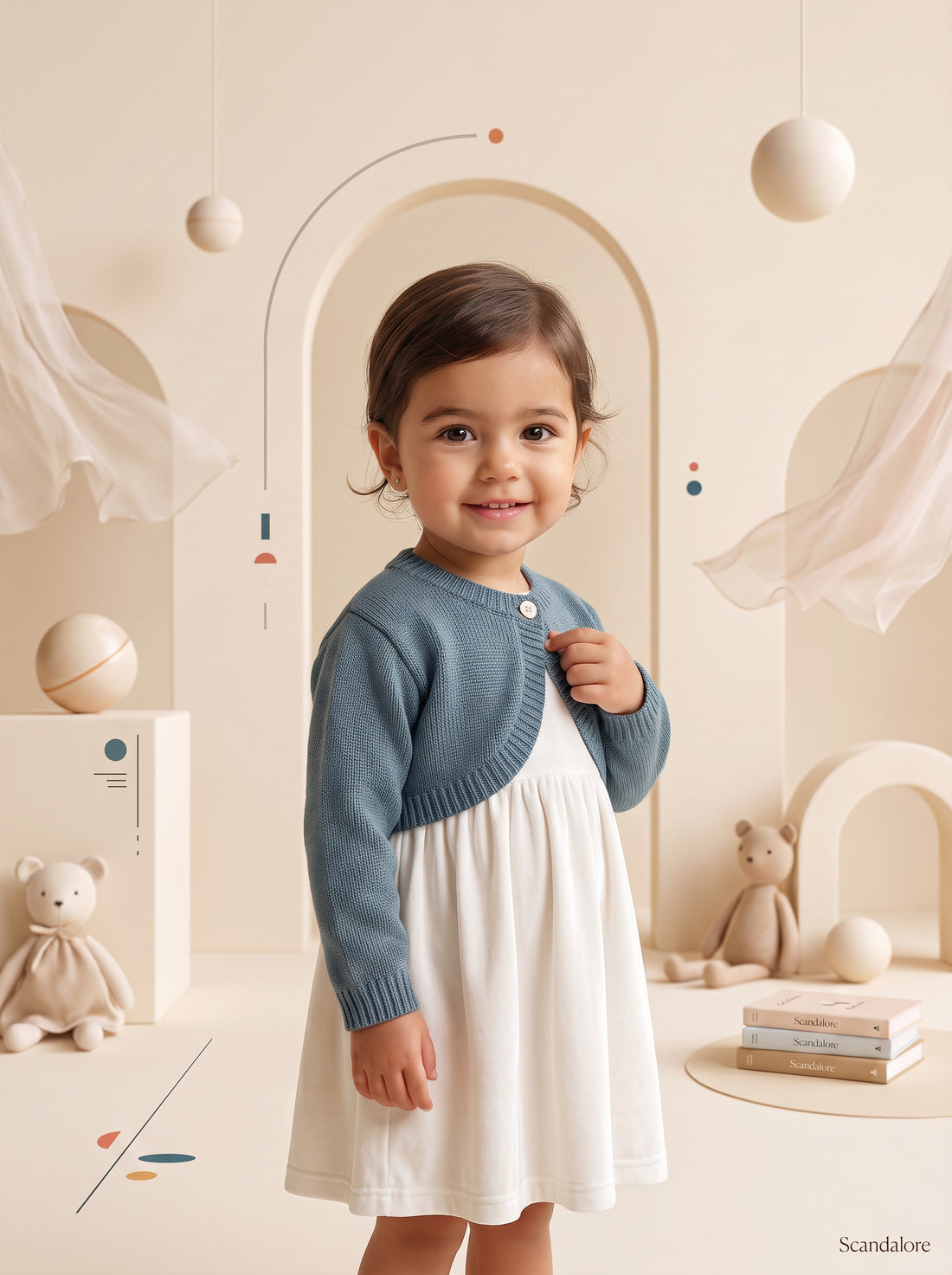 Coprispalle con bottone bimba