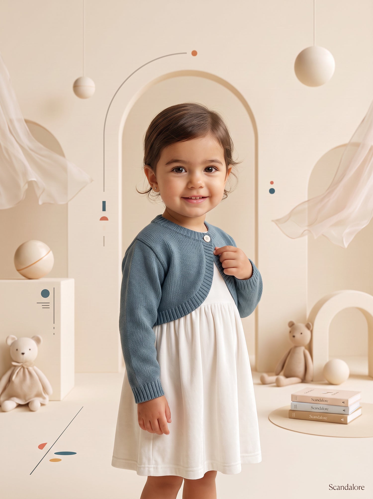 Coprispalle con bottone bimba