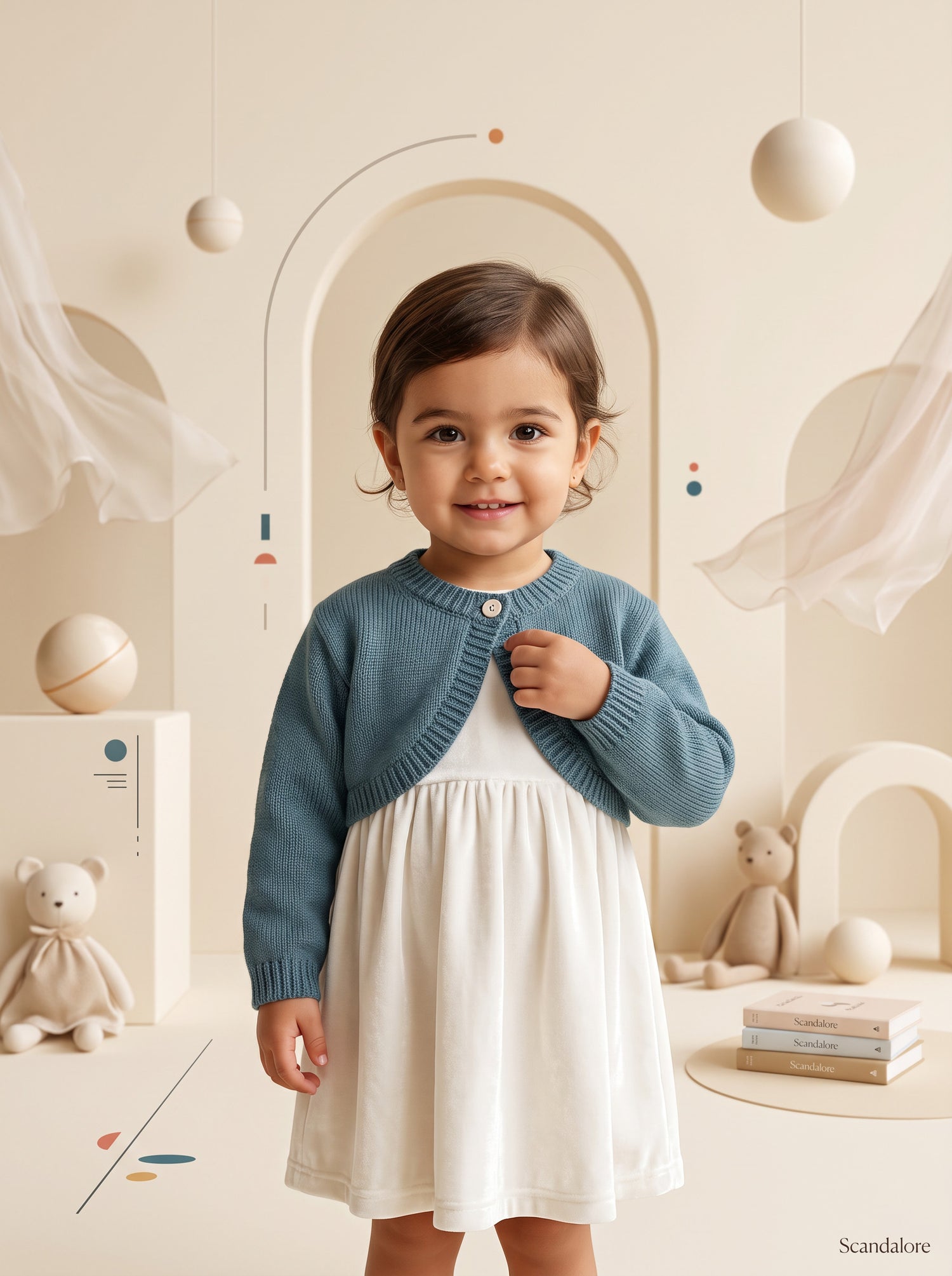 Coprispalle con bottone bimba