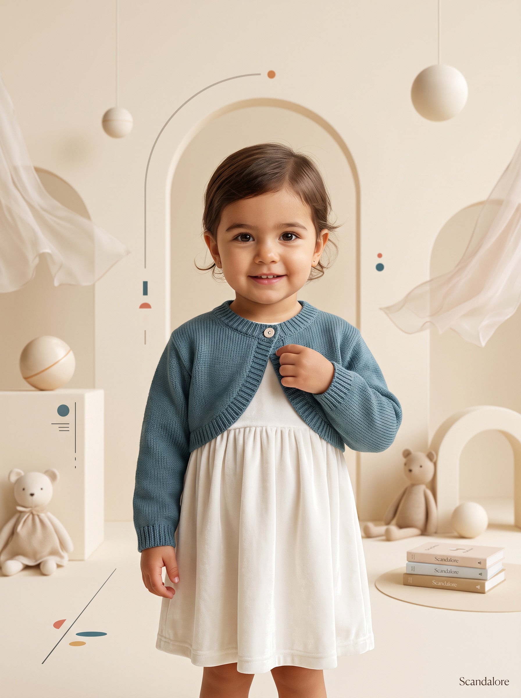 Coprispalle con bottone bimba