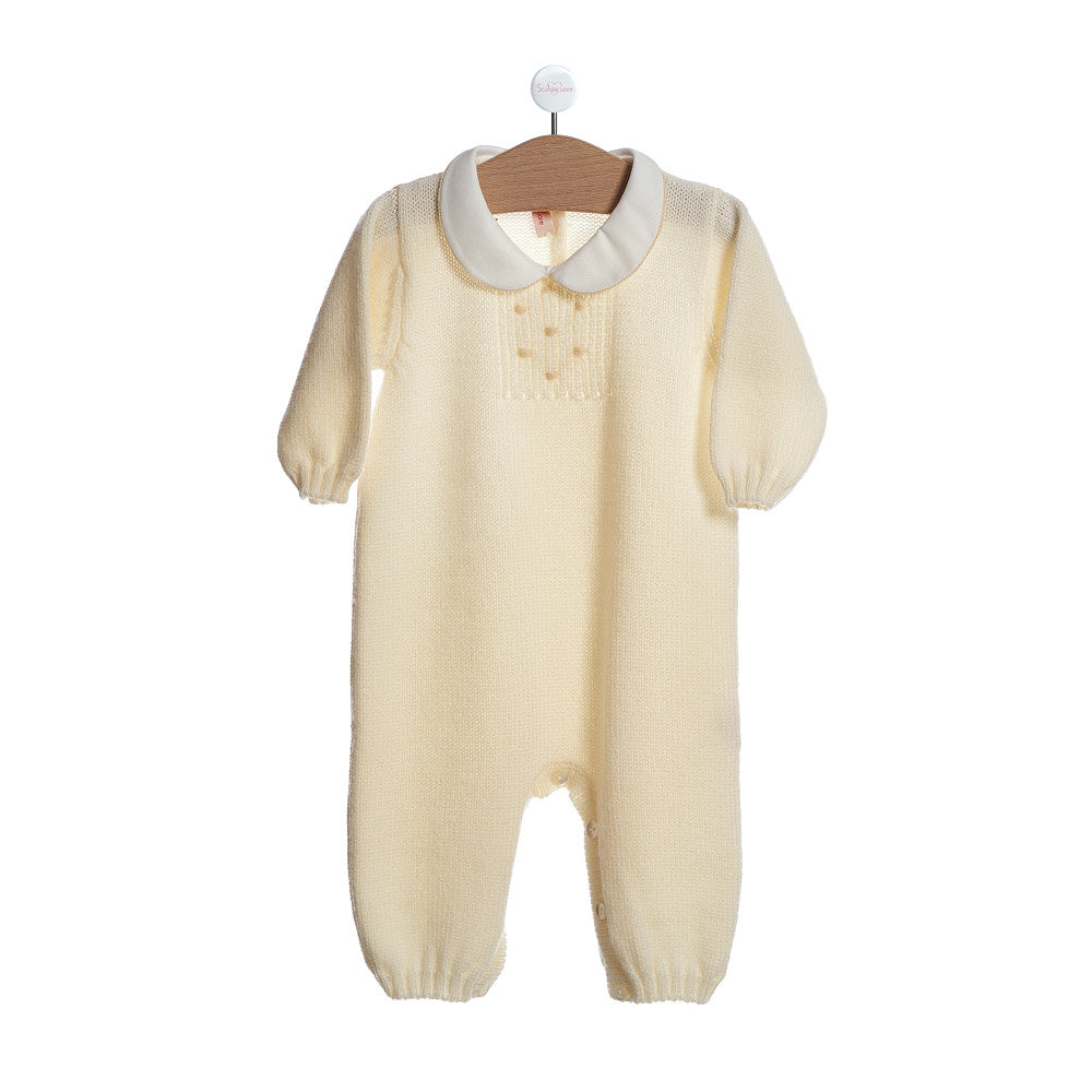 Tutina in pura lana punto smock