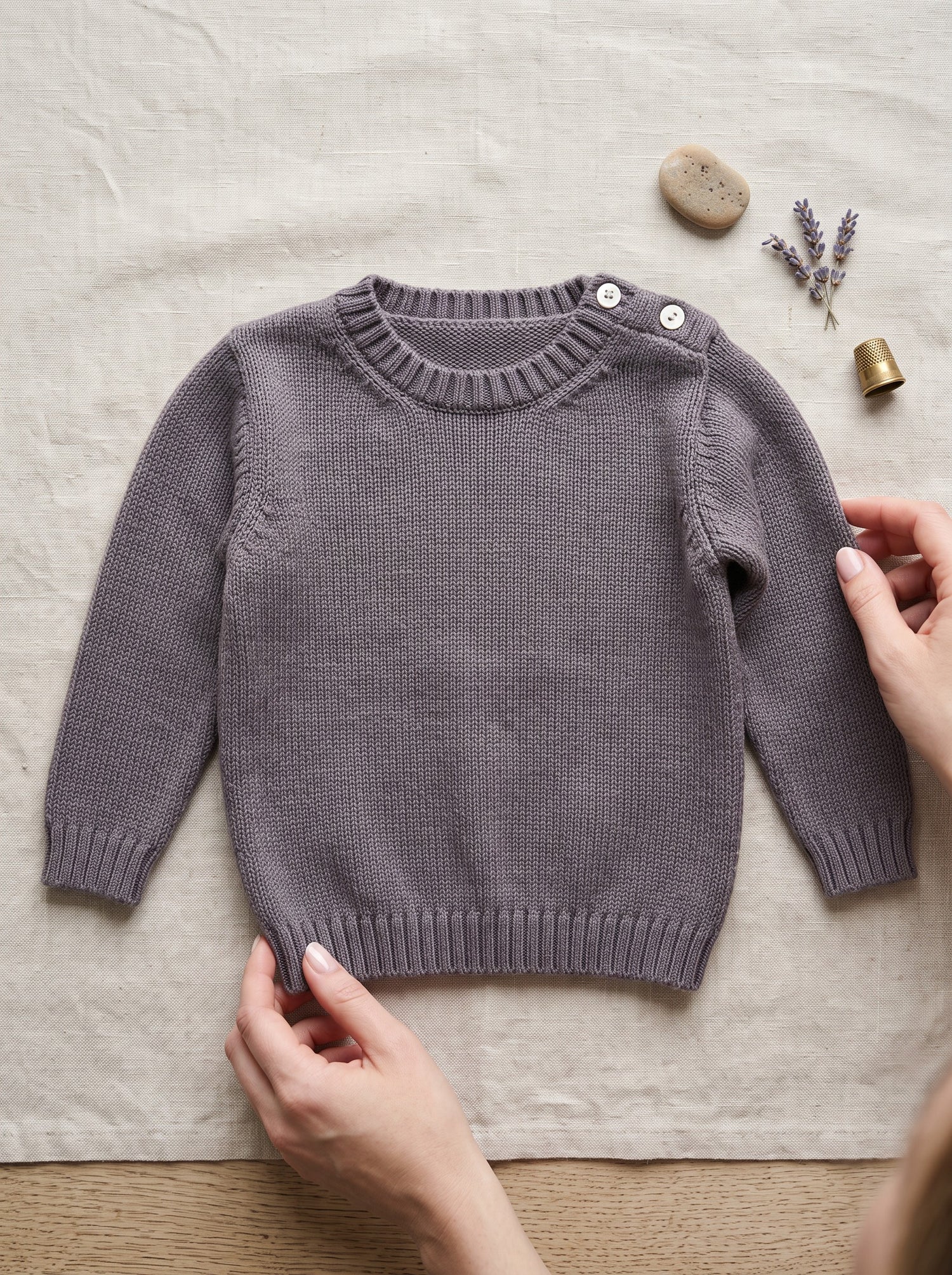 Girocollo bambino in pura lana merino | Made in Italy