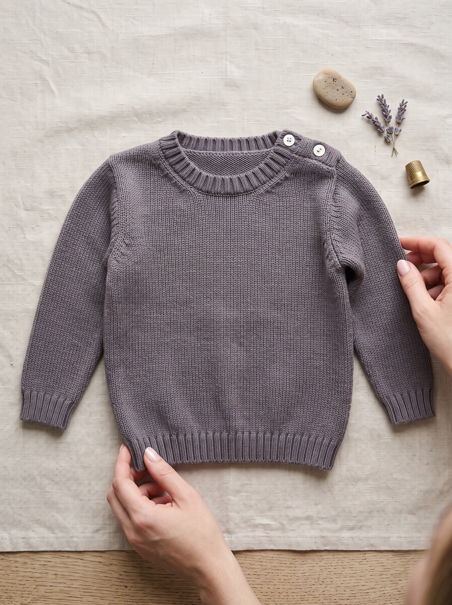 Girocollo bambino in pura lana merino | Made in Italy