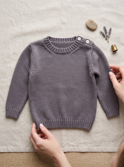 Girocollo bambino in pura lana merino | Made in Italy