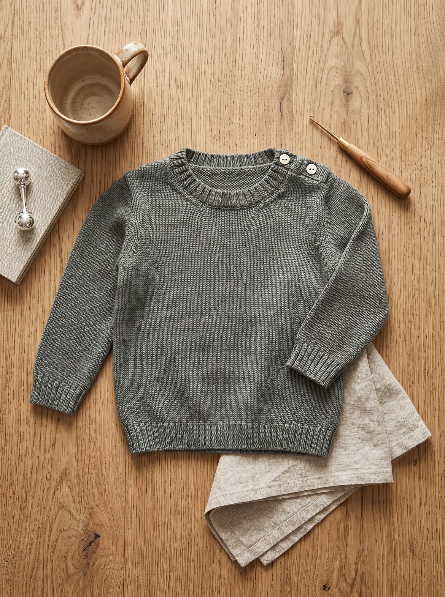 Girocollo bambino in pura lana merino | Made in Italy
